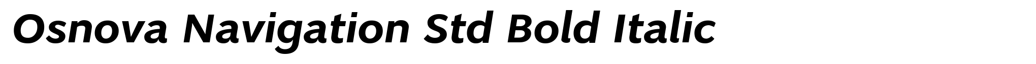 Osnova Navigation Std Bold Italic image